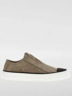 Sneakers Brunello Cucinelli in camoscio con monile