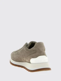 Sneakers Brunello Cucinelli in camoscio con monile