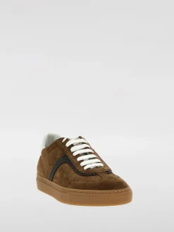 Sneakers Brunello Cucinelli in camoscio con monile