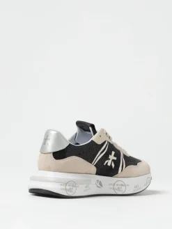 Sneakers Cassie Premiata in camoscio e tessuto con paillettes