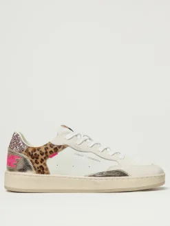 Sneakers Chelsea Pink Cheetah Crime London in pelle e cavallino animalier