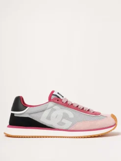 Sneakers DG Cushion Dolce & Gabbana in camoscio e mesh