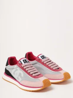 Sneakers DG Cushion Dolce & Gabbana in camoscio e mesh