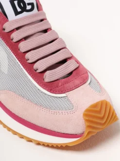 Sneakers DG Cushion Dolce & Gabbana in camoscio e mesh