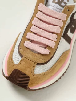 Sneakers DG Cushion Dolce & Gabbana in mesh e camoscio