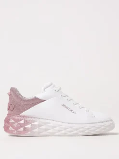 Sneakers Diamond Maxi F II Jimmy Choo in pelle e glitter