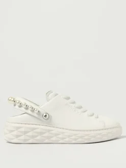 Sneakers Diamond/F Maxi II Jimmy Choo in pelle con perle sintetiche