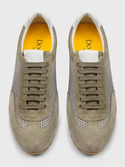 Sneakers Doucal's in camoscio e mesh