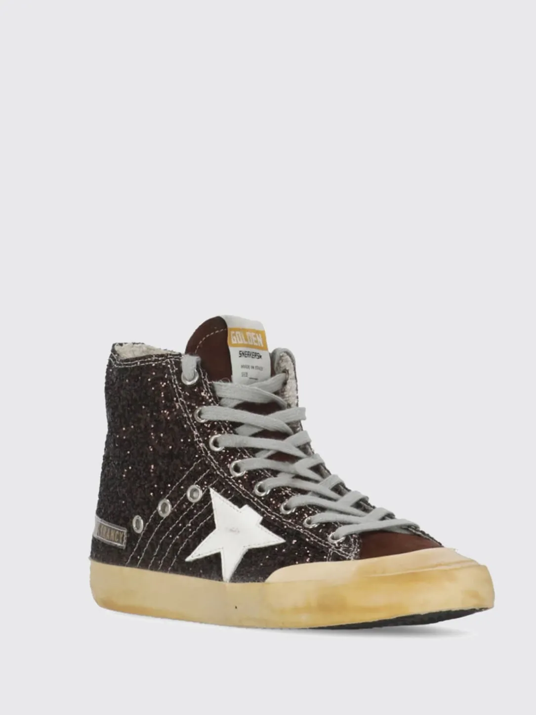 Sneakers Francy Golden Goose in pelle used e glitter