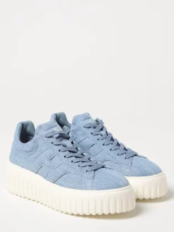 Sneakers H-Stripe Hogan in denim di cotone