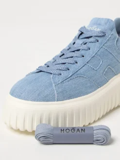 Sneakers H-Stripe Hogan in denim di cotone
