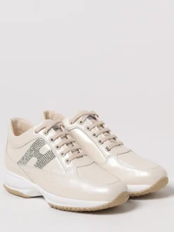 Sneakers Interactive Hogan in pelle con strass