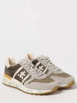 Sneakers Lander Premiata in camoscio e nylon