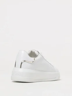 Sneakers Love Moschino in pelle con cuore metallico