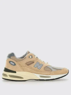 Sneakers Made in UK U991V2 New Balance in camoscio e mesh
