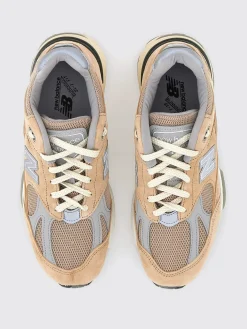 Sneakers Made in UK U991V2 New Balance in camoscio e mesh