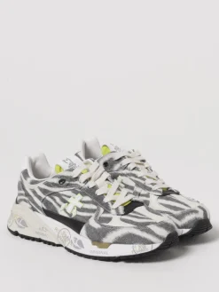Sneakers Mased Premiata in canvas stampa animalier