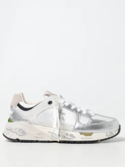 Sneakers Mased Premiata in camoscio e mesh