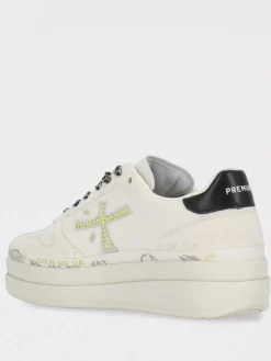 Sneakers Micol Premiata in pelle con strass applicati