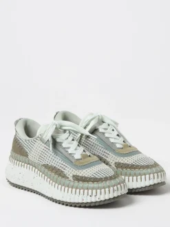 Sneakers Nama Chloè in tessuto ricamato e pelle sintetica