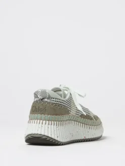 Sneakers Nama Chloè in tessuto ricamato e pelle sintetica