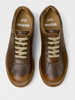 Sneakers Pelotas Camper in pelle usurata conciata al vegetale