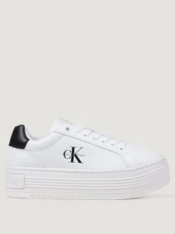 Sneakers Platform Calvin Klein Jeans in pelle