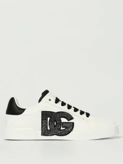 Sneakers Portofino Dolce & Gabbana in pelle con strass