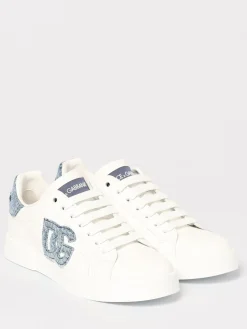 Sneakers Portofino Dolce & Gabbana in pelle e denim