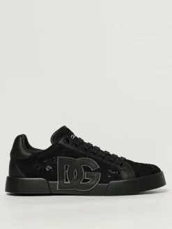 Sneakers Portofino Dolce & Gabbana in pelle e pizzo