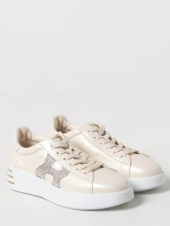 Sneakers Rebel H562 Hogan in pelle con strass