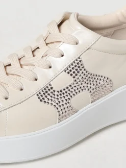 Sneakers Rebel H562 Hogan in pelle con strass
