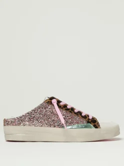 Sneakers Sk8 Deluxe Sabot Crime London in pelle glitter
