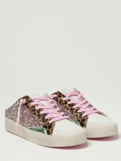 Sneakers Sk8 Deluxe Sabot Crime London in pelle glitter