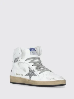 Sneakers Sky-Star Golden Goose in pelle used e glitter