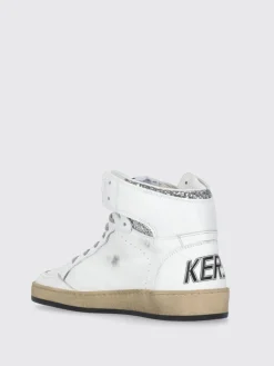 Sneakers Sky-Star Golden Goose in pelle used e glitter
