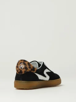Sneakers Stuart Weitzman in camoscio e cavallino animalier