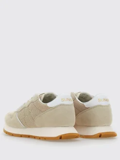Sneakers SUN68 in camoscio e canvas