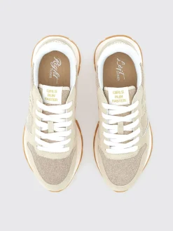 Sneakers SUN68 in camoscio e canvas