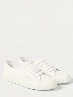 Sneakers Superga in tela con lavorazione pizzo Sangallo