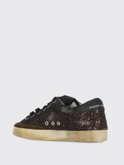 Sneakers Super-Star Golden Goose in pelle e glitter used