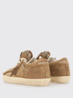 Sneakers Super-Star Golden Goose in camoscio used con borchie