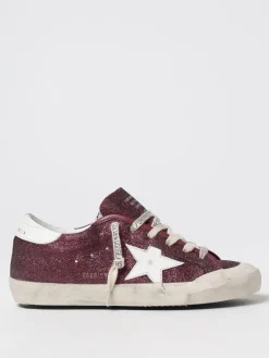 Sneakers Super-Star Golden Goose in pelle glitter used
