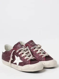 Sneakers Super-Star Golden Goose in pelle glitter used