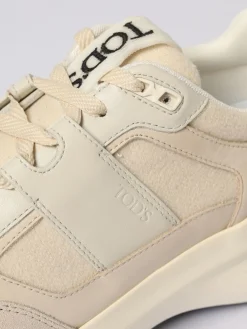 Sneakers Tod's in pelle e feltro di lana