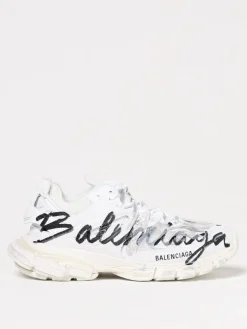 Sneakers Track Signature Balenciaga in mesh e pelle sintetica