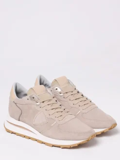 Sneakers Tropez Haute Philippe Model in camoscio e mesh