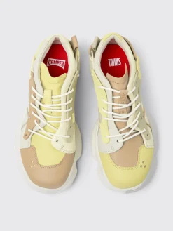 Sneakers Twins Camper in pelle e tessuto riciclato