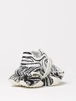 Sneakers Unicorn Wave Balmain in pelle e gomma con stampa lettera d'amore