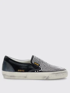 Sneakers VCE Golden Goose in camoscio used con strass